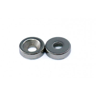 An 10mm x 3mm x 3mm (10x3x3 mm) Neodymium Ring Countersunk Magnet