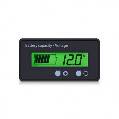 An 12-84V Battery Power Display Meter Lithium Battery Lead-acid Battery Power Display GY-6GS Green 3 Strings Lithium Battery