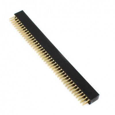 An 2x40 1.27mm Pitch Pin Female Double Row Header Berg Strip