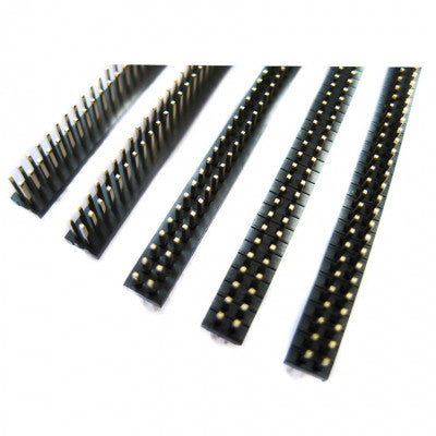 An 2x40 1.27mm Pitch Pin Male Double Row Header Berg Strip