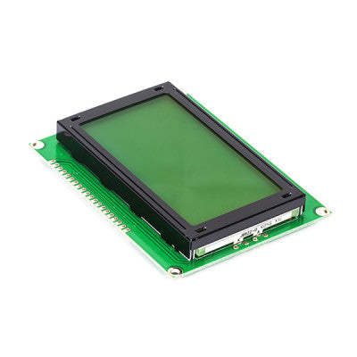 An 128x64 Character (Green) Graphic LCD Display