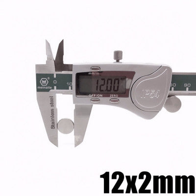 An 12mm x 2mm (12x2 mm) Neodymium Disc Strong Magnet