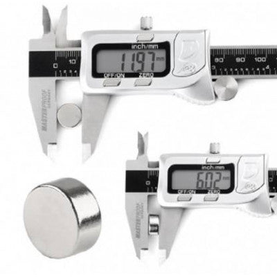 An 12mm x 6mm (12x6 mm) Neodymium Disc Strong Magnet