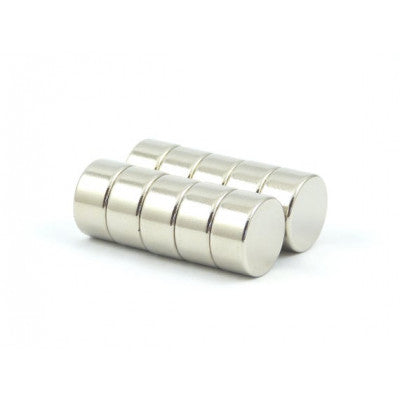 An 12mm x 6mm (12x6 mm) Neodymium Disc Strong Magnet