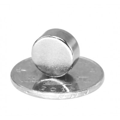 An 12mm x 6mm (12x6 mm) Neodymium Disc Strong Magnet