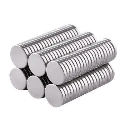 An 12mm x 1.5mm (12x1.5 mm) Neodymium Disc Strong Magnet