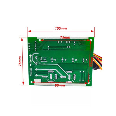 An 12V 24V 36V 40A PWM DC Motor Speed Controller Forward Reverse Adjustable Knob Switch Control Driver Digital Display
