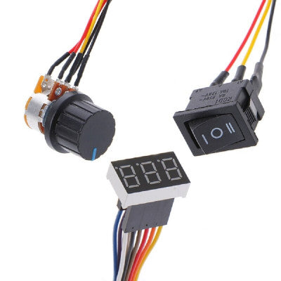 An 12V 24V 36V 40A PWM DC Motor Speed Controller Forward Reverse Adjustable Knob Switch Control Driver Digital Display