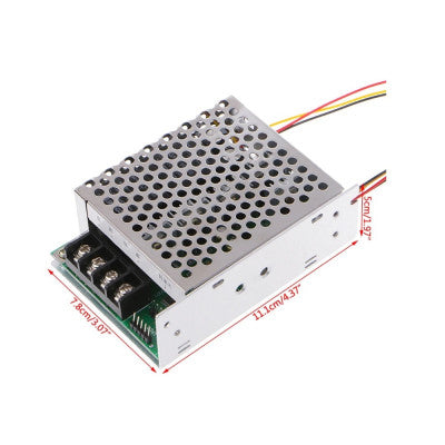 An 12V 24V 36V 40A PWM DC Motor Speed Controller Forward Reverse Adjustable Knob Switch with Case