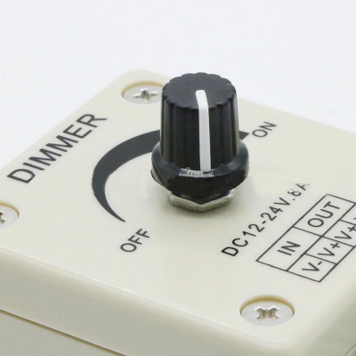 An 12V-24V 8A Adjustable Dimmer Switch For Single LED Strip