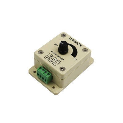 An 12V-24V 8A Adjustable Dimmer Switch For Single LED Strip