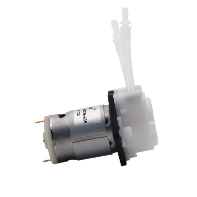 An 12V DC Peristaltic Dosing Pump For Aquarium Lab Analytic 2mm ID x 4mm OD 5 - 40 ml / min