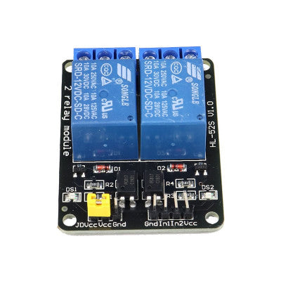 An 2 Channel 12V Relay Module with Optocoupler