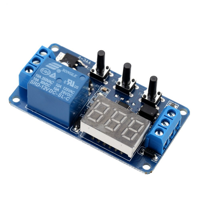 An 12V Relay Module with Automatic Delay Timer
