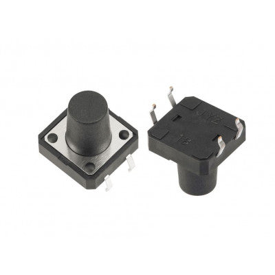 An 12x12x11mm Tactile 4 Pin Push Button Switch - 5 Pieces Pack