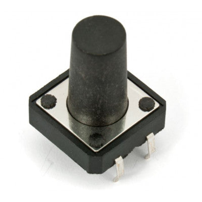 An 12x12x15mm Tactile 4 Pin Push Button Switch - 5 Pieces Pack