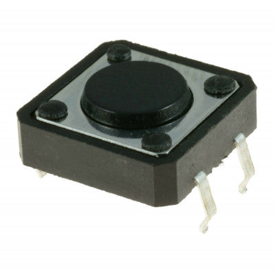 An 12x12x5mm Tactile 4 Pin Push Button Switch - 5 Pieces Pack