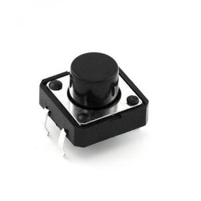 An 12x12x6mm Tactile 4 Pin Push Button Switch - 5 Pieces Pack