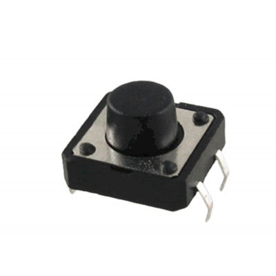 An 12x12x9mm Tactile 4 Pin Push Button Switch - 5 Pieces Pack