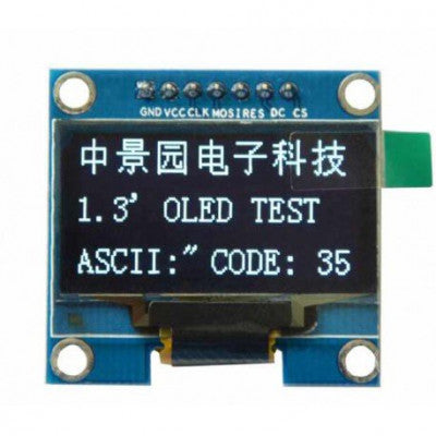 An 1.3 Inch 128x64 OLED Display Screen Module with SPI Serial Interface V2