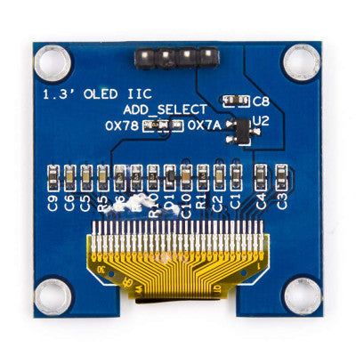 An 1.3 Inch I2C IIC 128x64 OLED Display Module 4 Pin - Blue