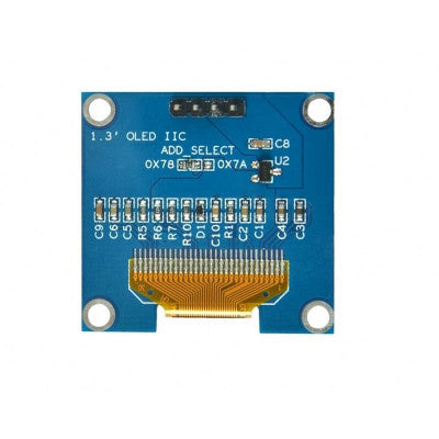 An 1.3 Inch I2C IIC 128x64 OLED Display Module 4 Pin - White