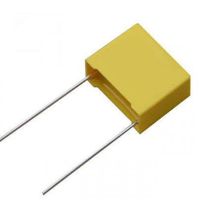 An 100nF (0.1uF -104) - 100V Polyester Box Capacitor