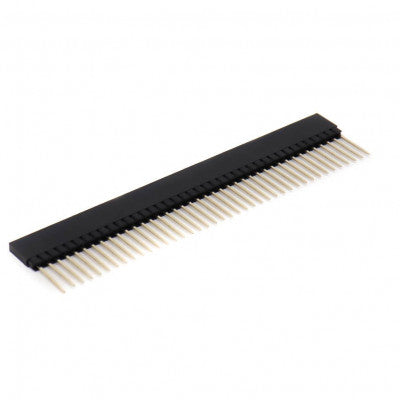 An 1x40 Pin 2.54mm Pitch Straight Long Female Berg Strip Connector