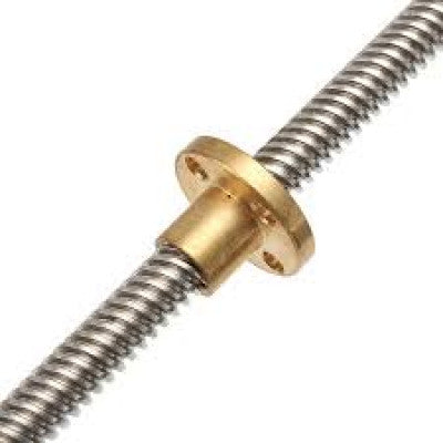 An 150mm Trapezoidal 4 Start Lead Screw 8mm Thread 2mm Pitch Lead Screw with Copper Nut