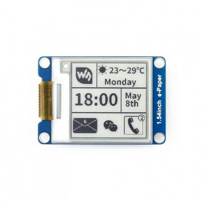An Waveshare 1.54 inch e-Ink Paper Display Module with SPI Interface
