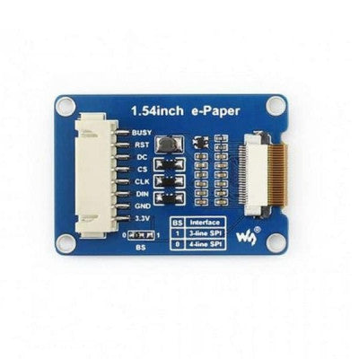 An Waveshare 1.54 inch e-Ink Paper Display Module with SPI Interface