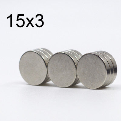 An 15mm x 3mm (15x3 mm) Neodymium Disc Strong Magnet