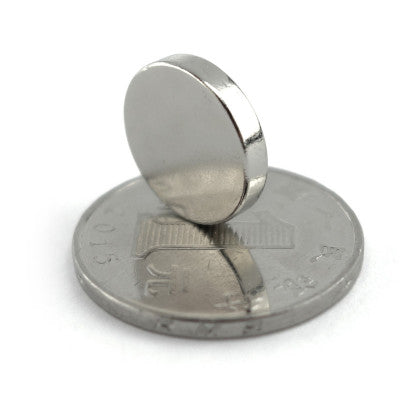 An 15mm x 3mm (15x3 mm) Neodymium Disc Strong Magnet