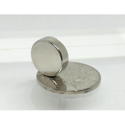 An 15mm x 5mm (15x5 mm) Neodymium Disc Strong Magnet