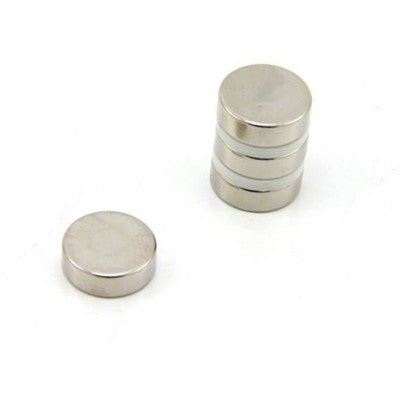 An 15mm x 6mm (15x6 mm) Neodymium Disc Strong Magnet