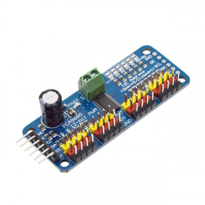 An PCA9685 - 16 Channel 12-Bit PWM Servo Motor Driver I2C Module For Arduino