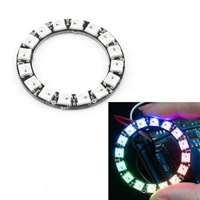 An 16Bit WS2812B 5050 RGB LED Built-in Full Color Driving Lights Circular Development Board