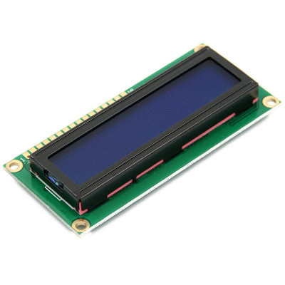 An 16x2 (1602) Character Blue Backlight LCD Display
