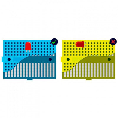An 170 Points Mini Breadboard SYB-170 Yellow