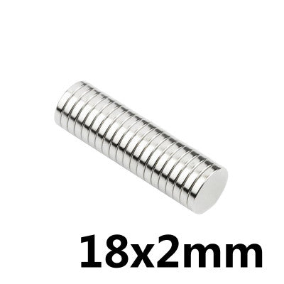 An 18mm x 2mm (18x2 mm) Neodymium Disc Strong Magnet