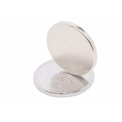 An 18mm x 2mm (18x2 mm) Neodymium Disc Strong Magnet
