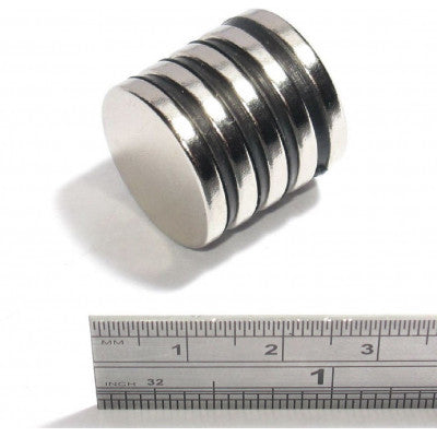 An 18mm x 3mm (18x3 mm) Neodymium Disc Strong Magnet