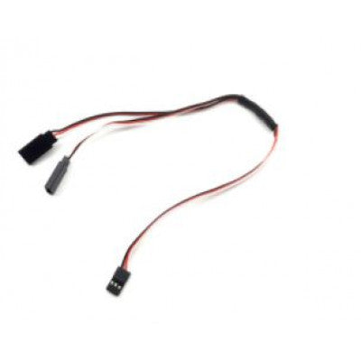 An 1JR Male To 2 Futaba Female Y Type Servo Extension Wire-300mm