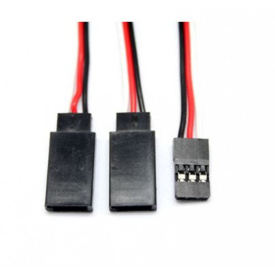 An 1JR Male To 2 Futaba Female Y Type Servo Extension Wire-300mm