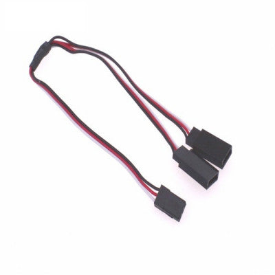 An 1JR Male To 2 Futaba Female Y Type Servo Extension Wire-300mm