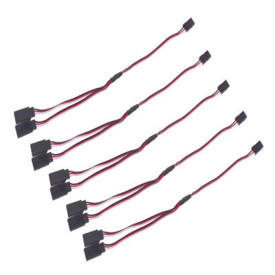 An 1JR Male To 2 Futaba Female Y Type Servo Extension Wire-300mm