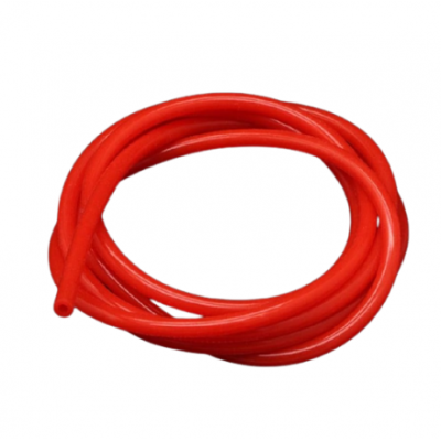 An 1Meter Red Silicone Tube Flexible Rubber Hose Drink Water Pipe Food Grade Connector ID 1mm x 3mm OD