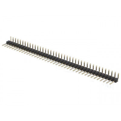 An 1x40 Pin 2.54mm Pitch Male Berg Strip (Right Angle) - Break Away Header