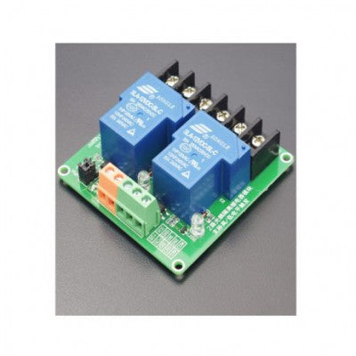 An 2 Channel 30A 12V Relay Module Supports High and Low Trigger Optocoupler