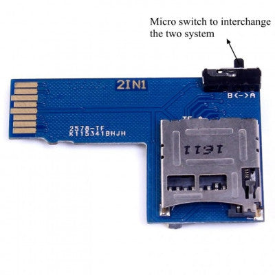 An 2-IN-1 Raspberry Pi Dual TF / SD Card Switcher Adapter